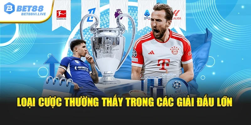 Loại cược thường thấy trong các giải đấu lớn